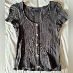 American Eagle Button Down Tee